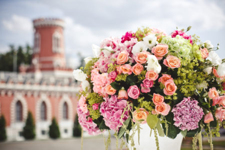 Decoration of wedding flowers