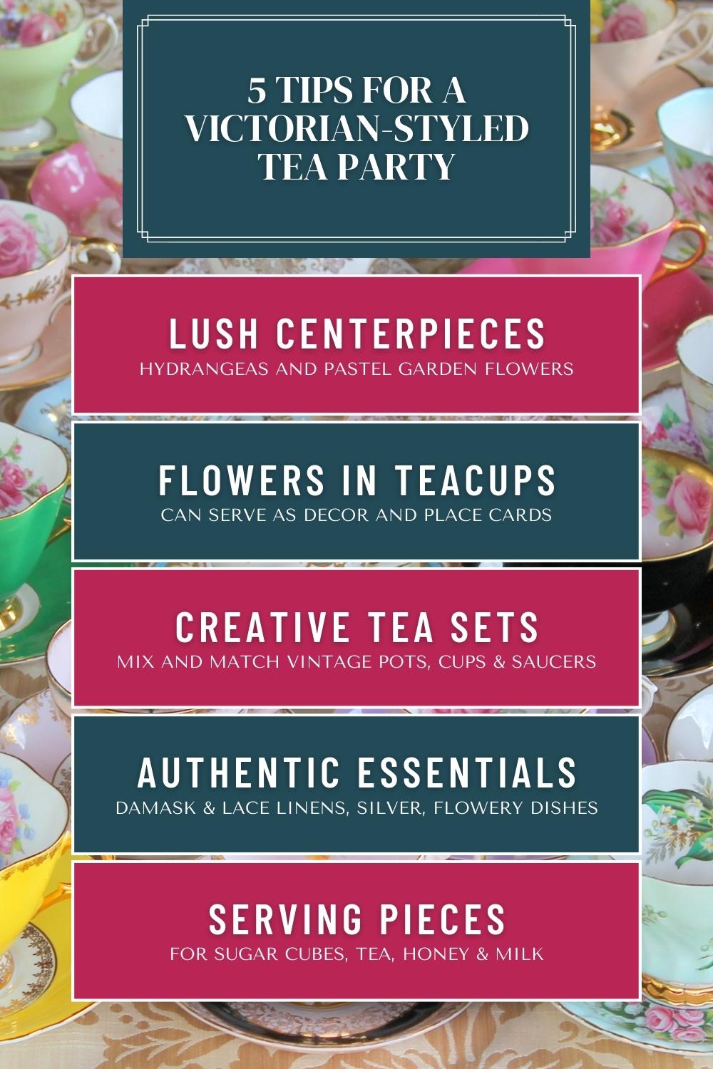 Victorian-Themed Tea Party Decor Ideas for Tea Lovers - Walter Knoll ...