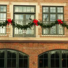 Outdoor balcony holiday decor