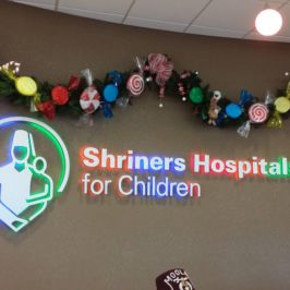 Holiday decor for Shriners Hospitals