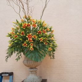 Large tropical flower arrangement