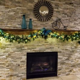 Mantle holiday decor