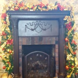 Mantle holiday decor