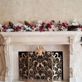 Mantle holiday decor