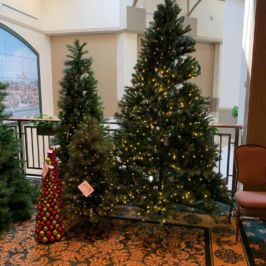 Indoor Christmas tree decor