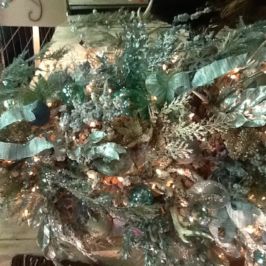 Closeup of holiday decor